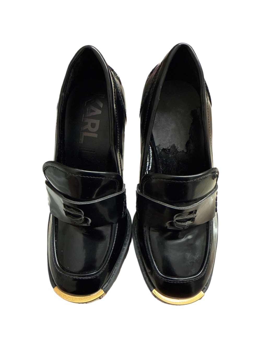 KARL LAGERFELD PARIS VIRNA PLATFORM HIGH HEELS OXFORDS - Picture 6 of 9